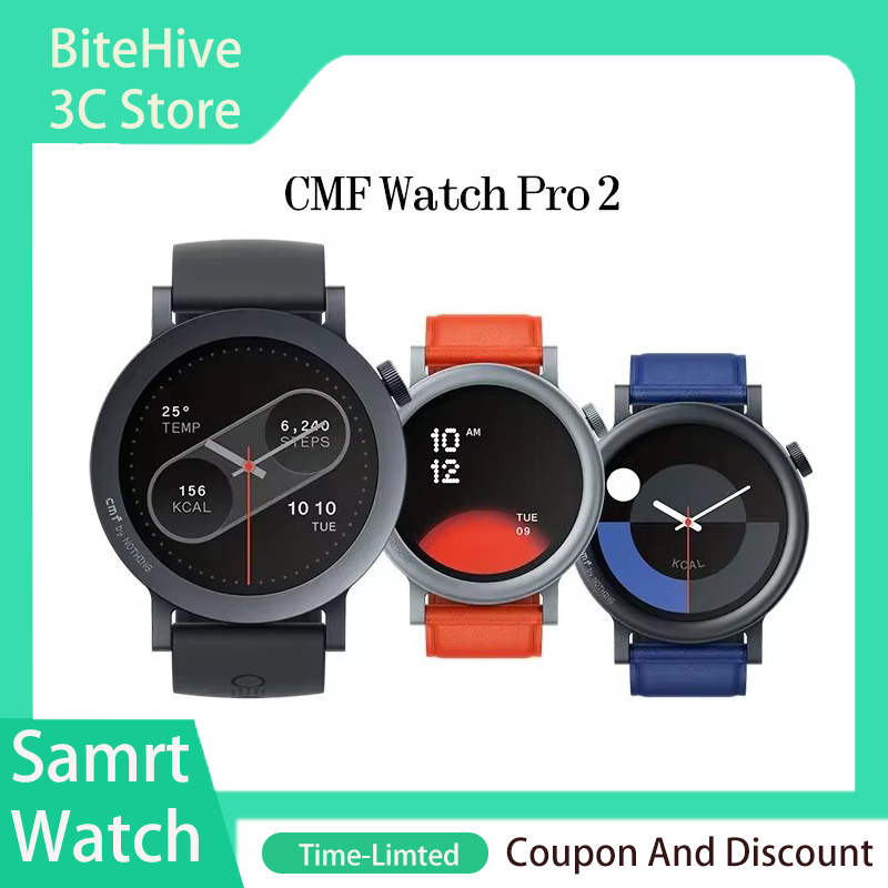 Smartwatch X12 - CMF Watch Pro 2：1.32インチAMOLEDディスプレイ、Bluetooth 5.3、305mAhバッテリー、IP68防水防塵、60FPS、AIノイズキャンセリング機能付きBluetooth通話、GPS搭載スマートウォッチ。