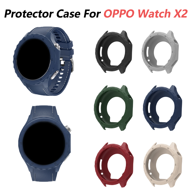 Smartwatch X2 - OPPO Watch X2 スマートウォッチ用ソフトシリコンケース保護アンチスクラッチシェルカバーバンパー OPPO Watch