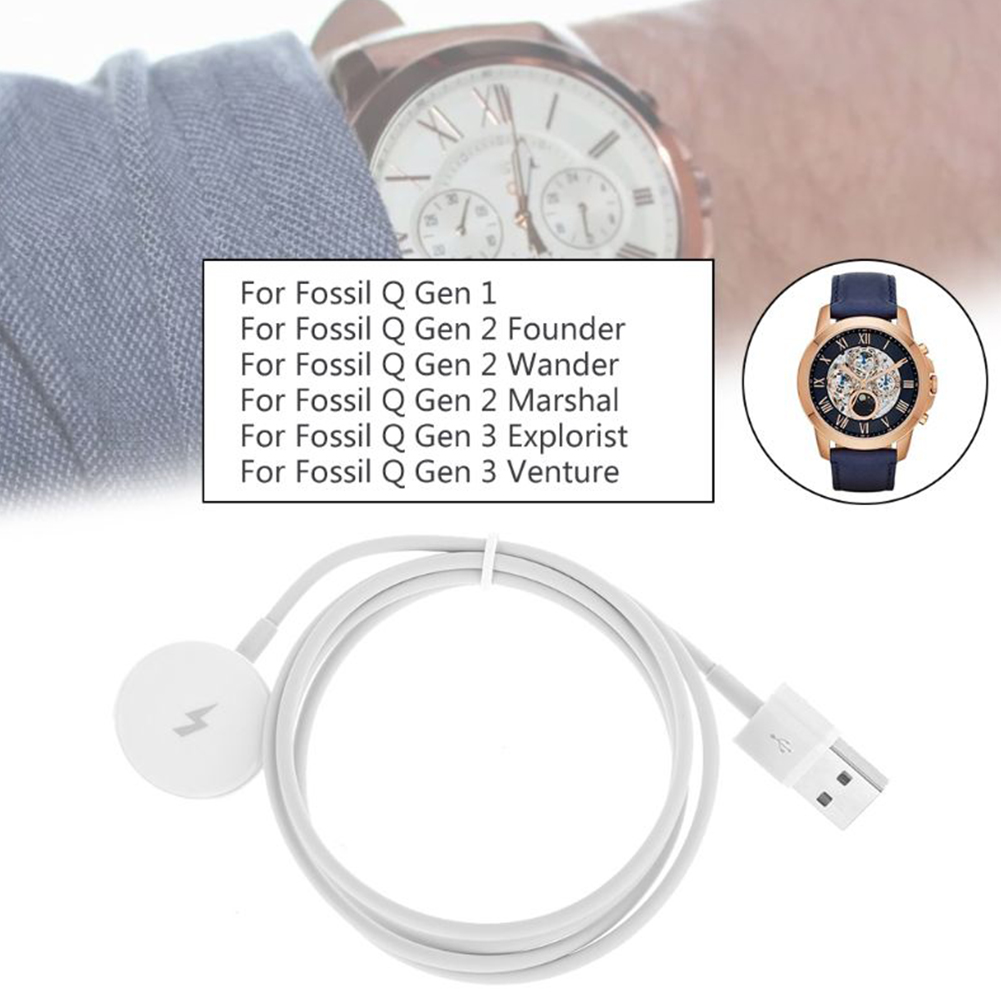 1m スマートウォッチ用磁気充電ケーブル。短絡保護機能付き。 - Fossil Smartwatch Accessories のレビューと価格
